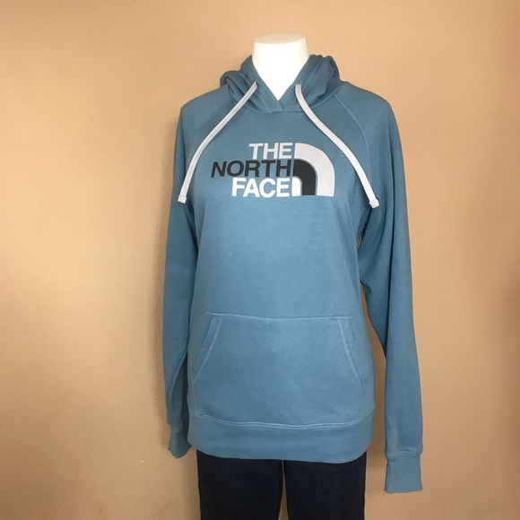 The North Face Tops - B7 North Face Blue Hoodie M ECU